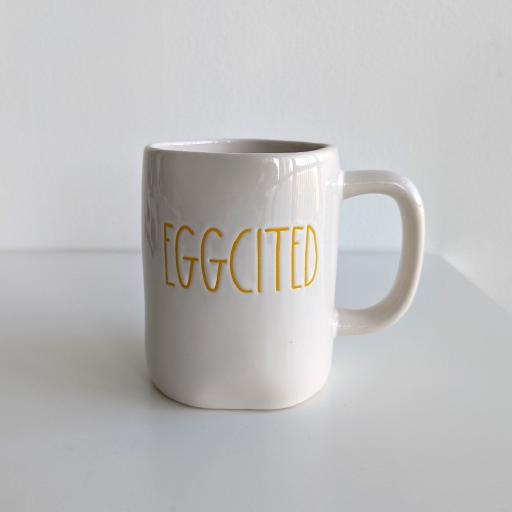 Rae Dunn EGGCITED Easter Spring Oversized Mug